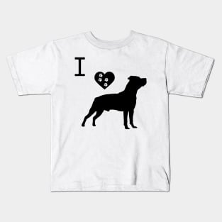 I love American Staffordshire Terrier Kids T-Shirt